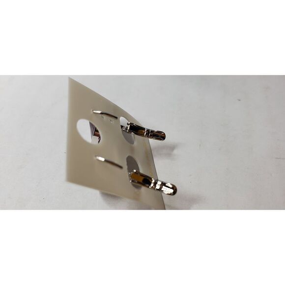 NWT! SWAROVSKI Element EarringsPurple Round Wedding. Party. Working. Leverback - Picture 2 of 4